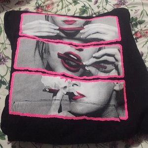 Black smoking hoodie